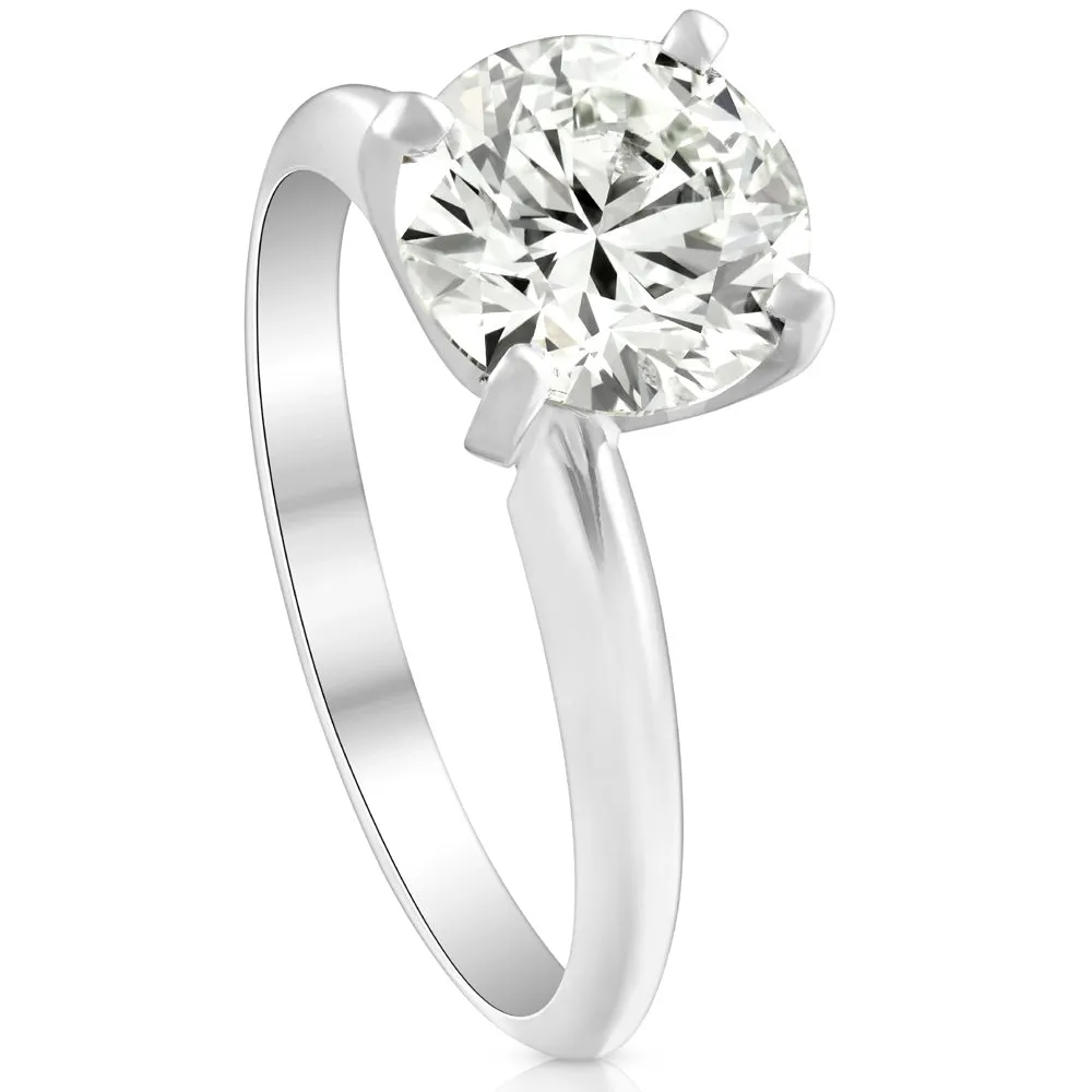 1 3/4Ct Solitaire Diamond Platinum Engagement Ring Lab Grown