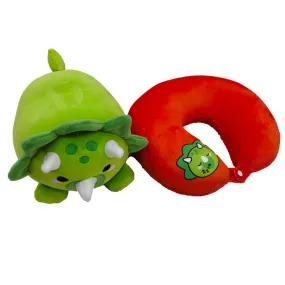 2-in-1 Swapseazzz Travel Pillow and Plush Toy - Huck the Dinosaur Adorasaurs CUSH379