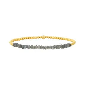 2MM Signature Bracelet with Labradorite