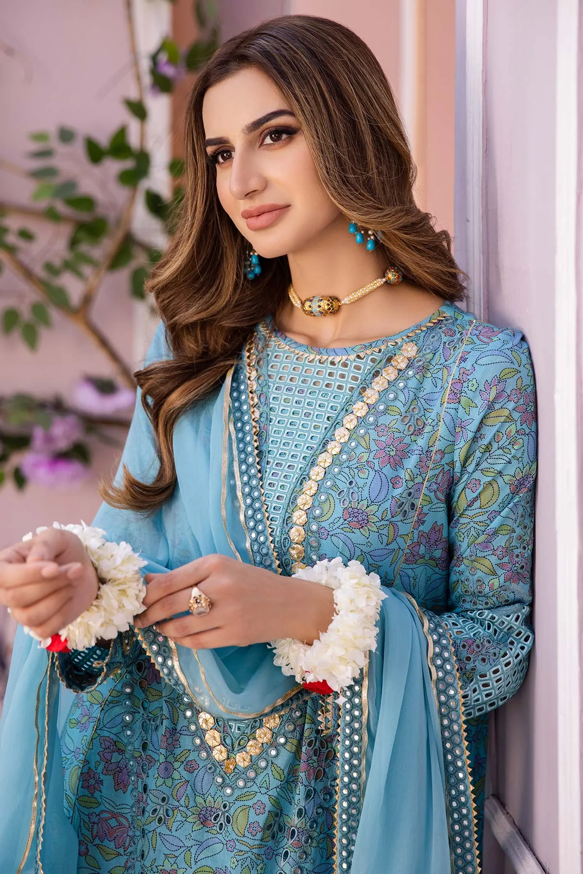 3 Pc Charizma Unstitched Luxury Embroidered Eid Collection ED23-04