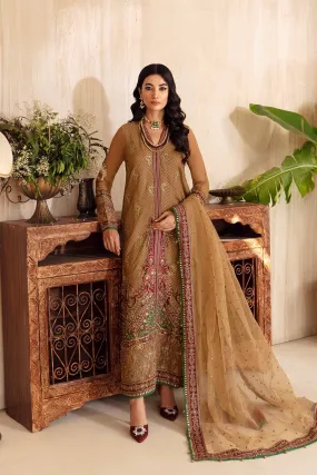 3-PC Unstitched Embroidered Shirt & Formal Chiffon Dupatta DJ4-07