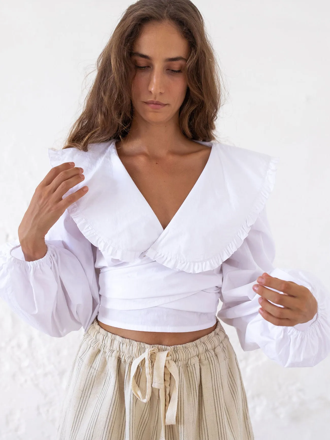 ADONIA BLOUSE | WHITE