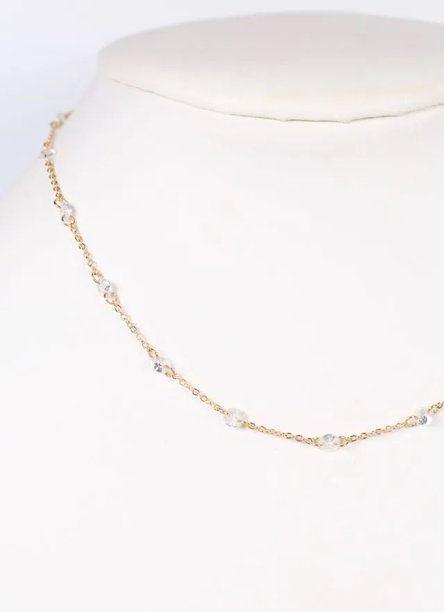 Anamaria Necklace with CZs GOLD