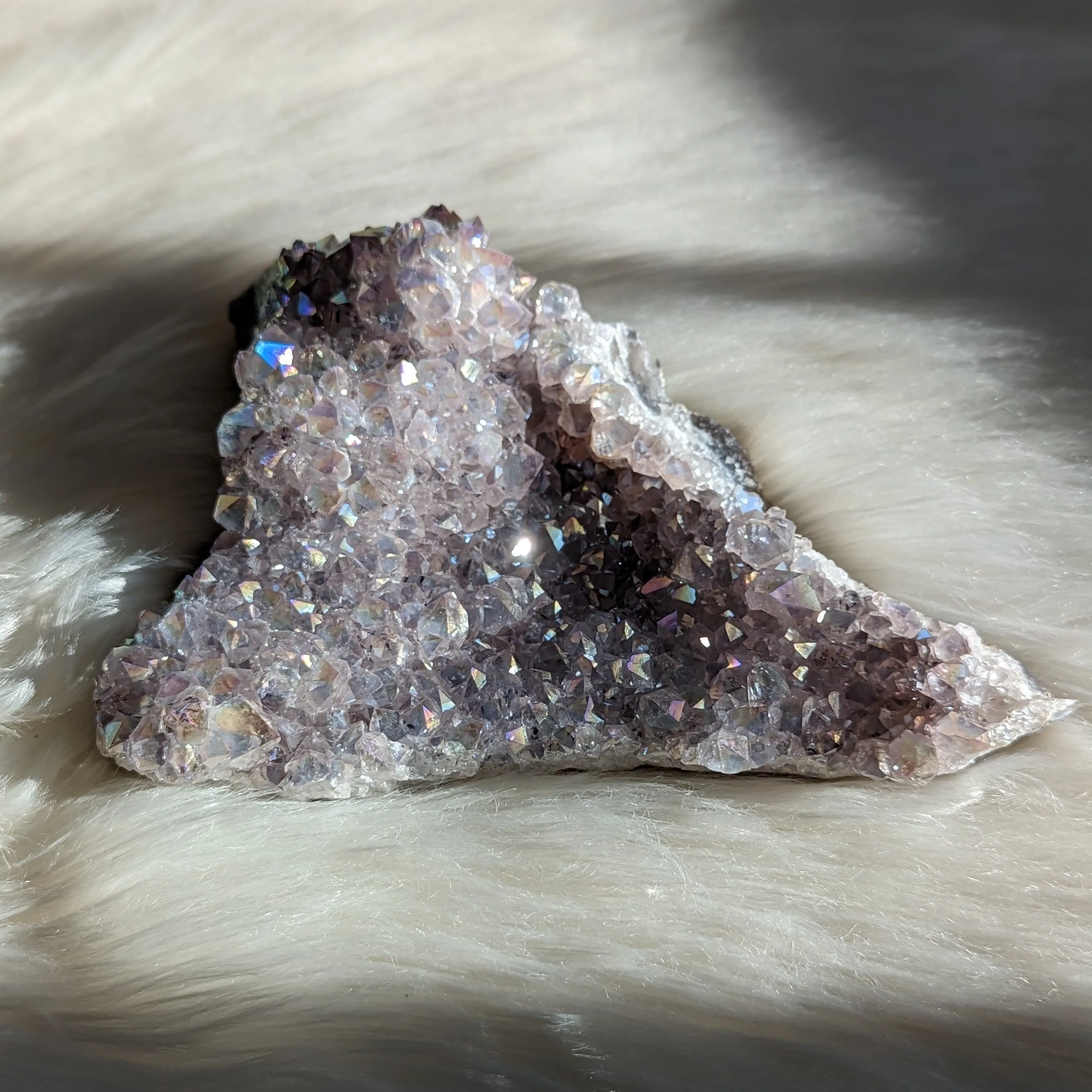 Angel Aura Amethyst Large Display Cluster  ~ Rainbow Bridge Energy