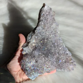 Angel Aura Amethyst Large Display Cluster  ~ Rainbow Bridge Energy