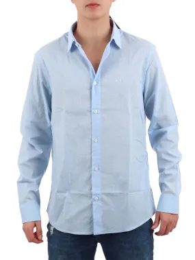 Armani Exchange Camicia Uomo 3dzc38 Zn4oz Celeste