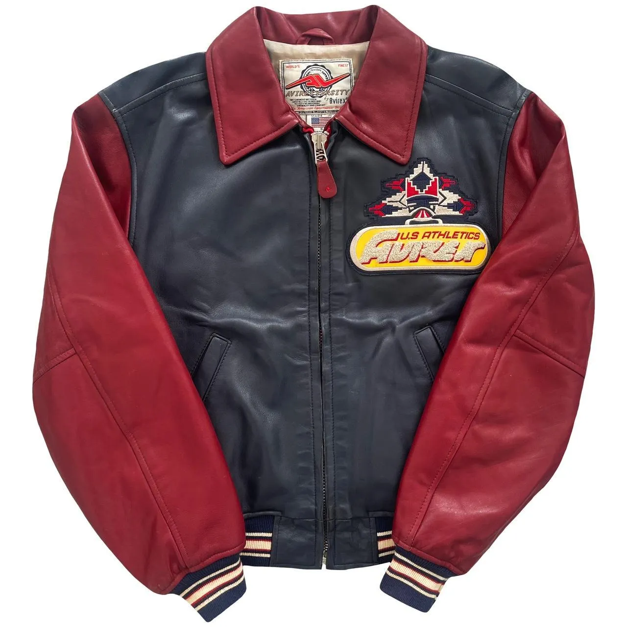 Avirex Leather Varsity Jacket