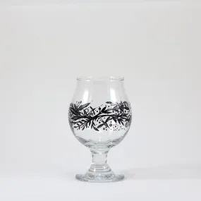 Bee Happy Belgian Beer Glass 13 oz