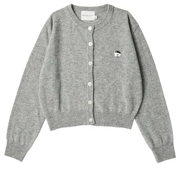 beyond closet  |Wool Street Style Plain Logo Cardigans