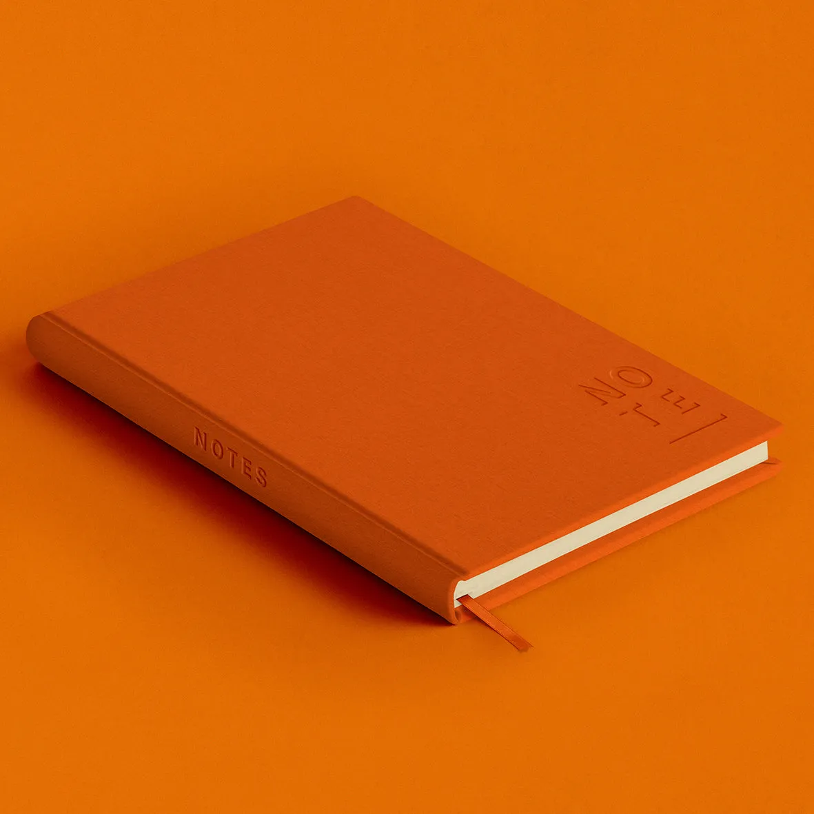 Blank Canvas Orange A5 Lined Notebook - P19C/D