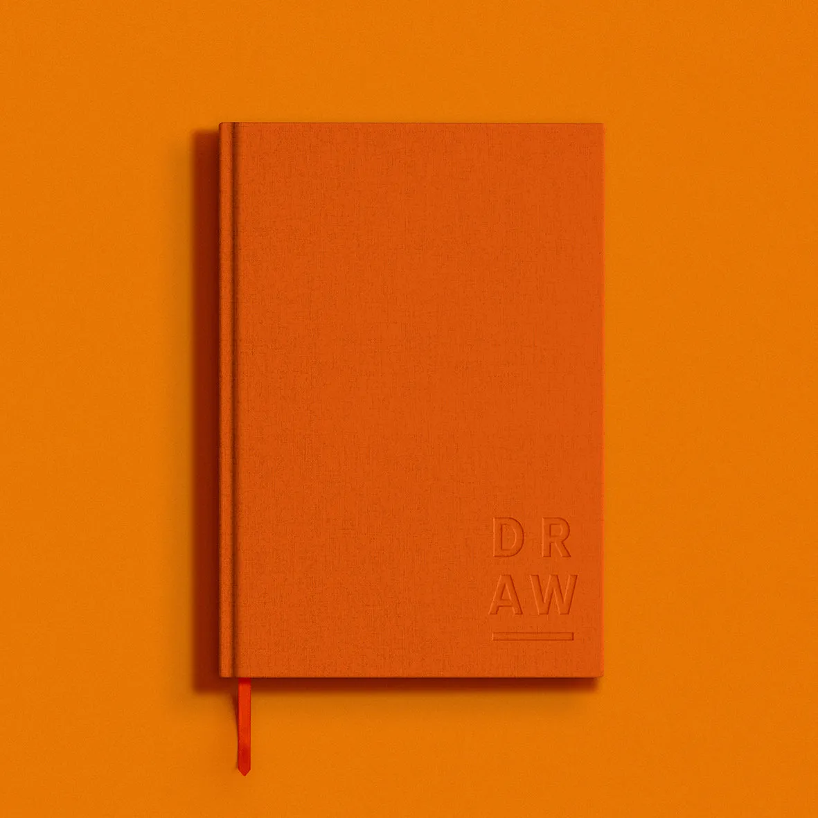 Blank Canvas Orange A5 Plain Sketchbook - P21B,C