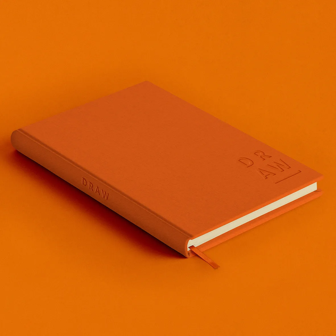 Blank Canvas Orange A5 Plain Sketchbook - P21B,C