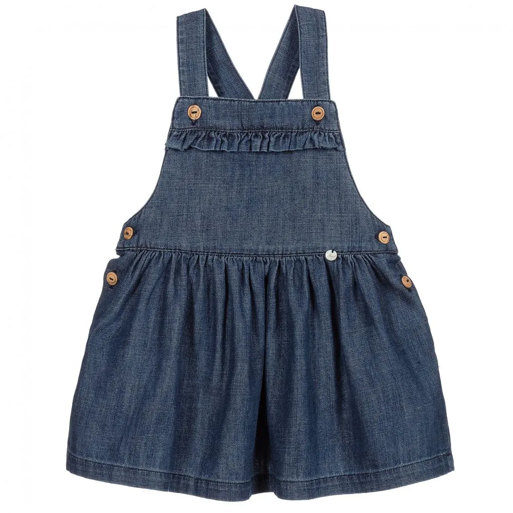 Blue Denim Pinafore Dress