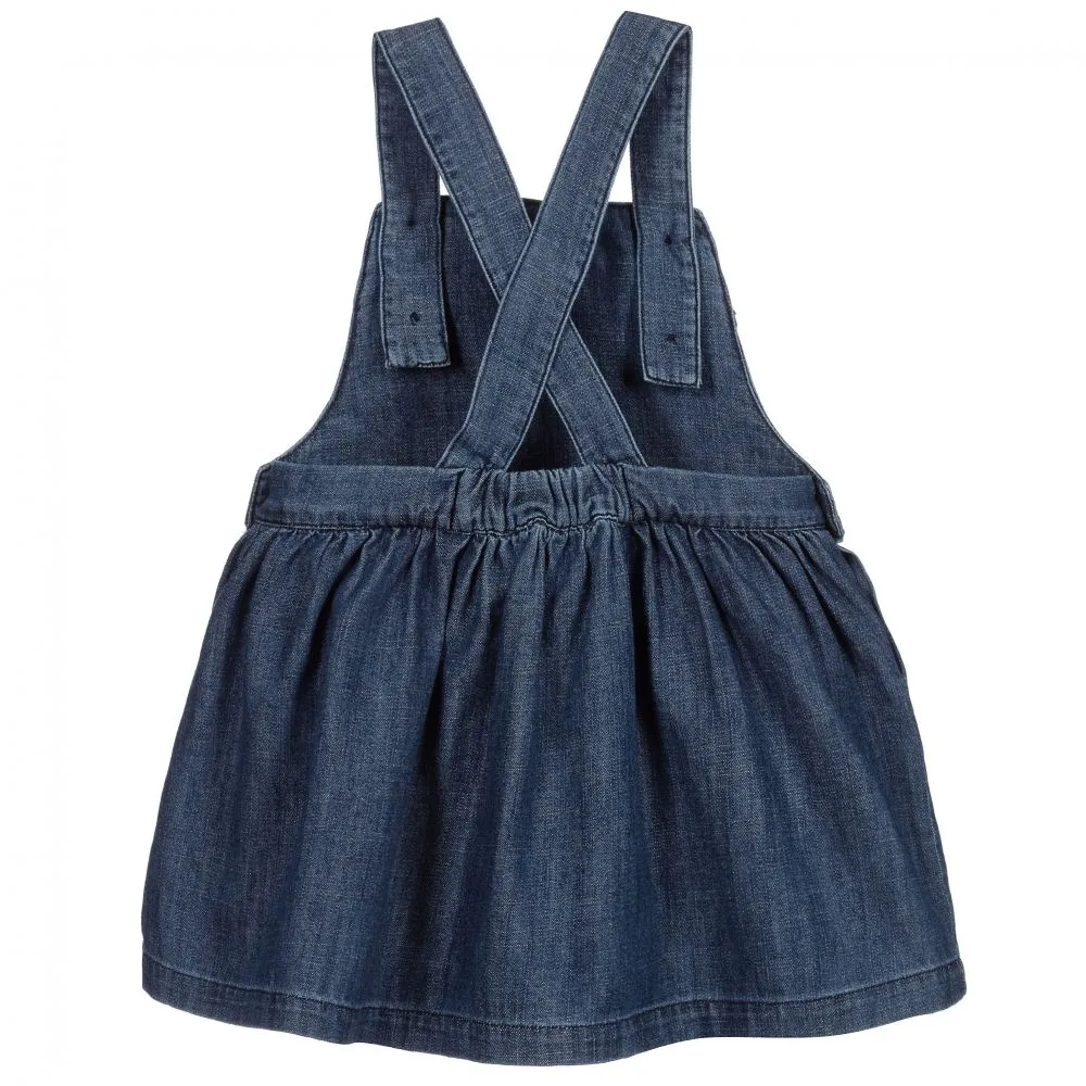 Blue Denim Pinafore Dress