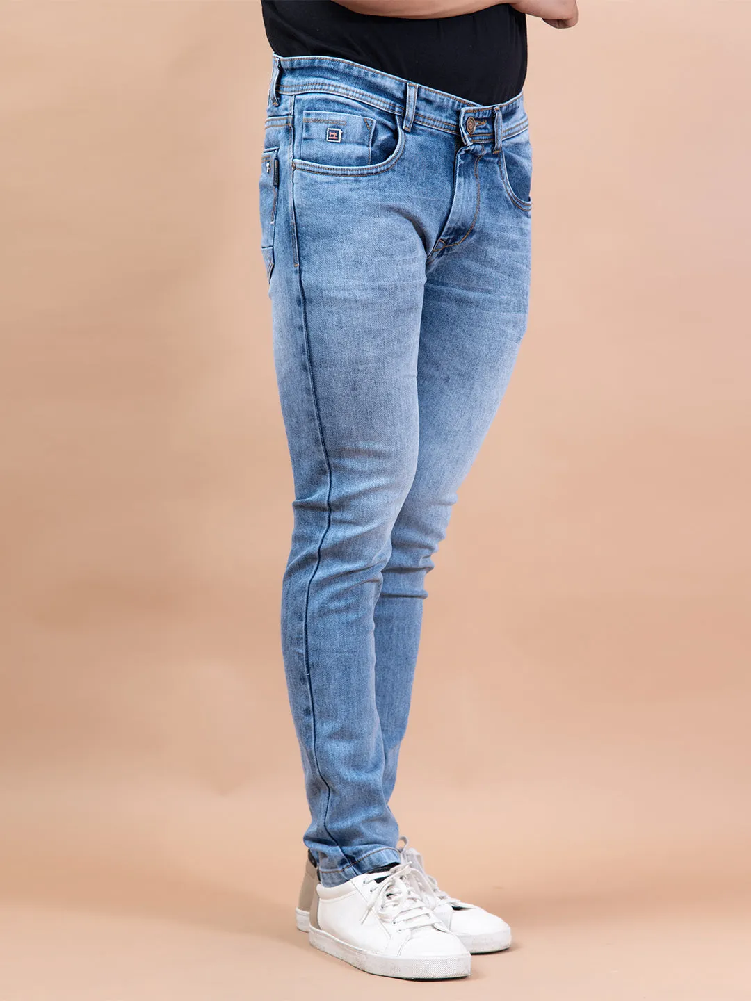 Blue Skinny Fit Stretchable Men's Jeans