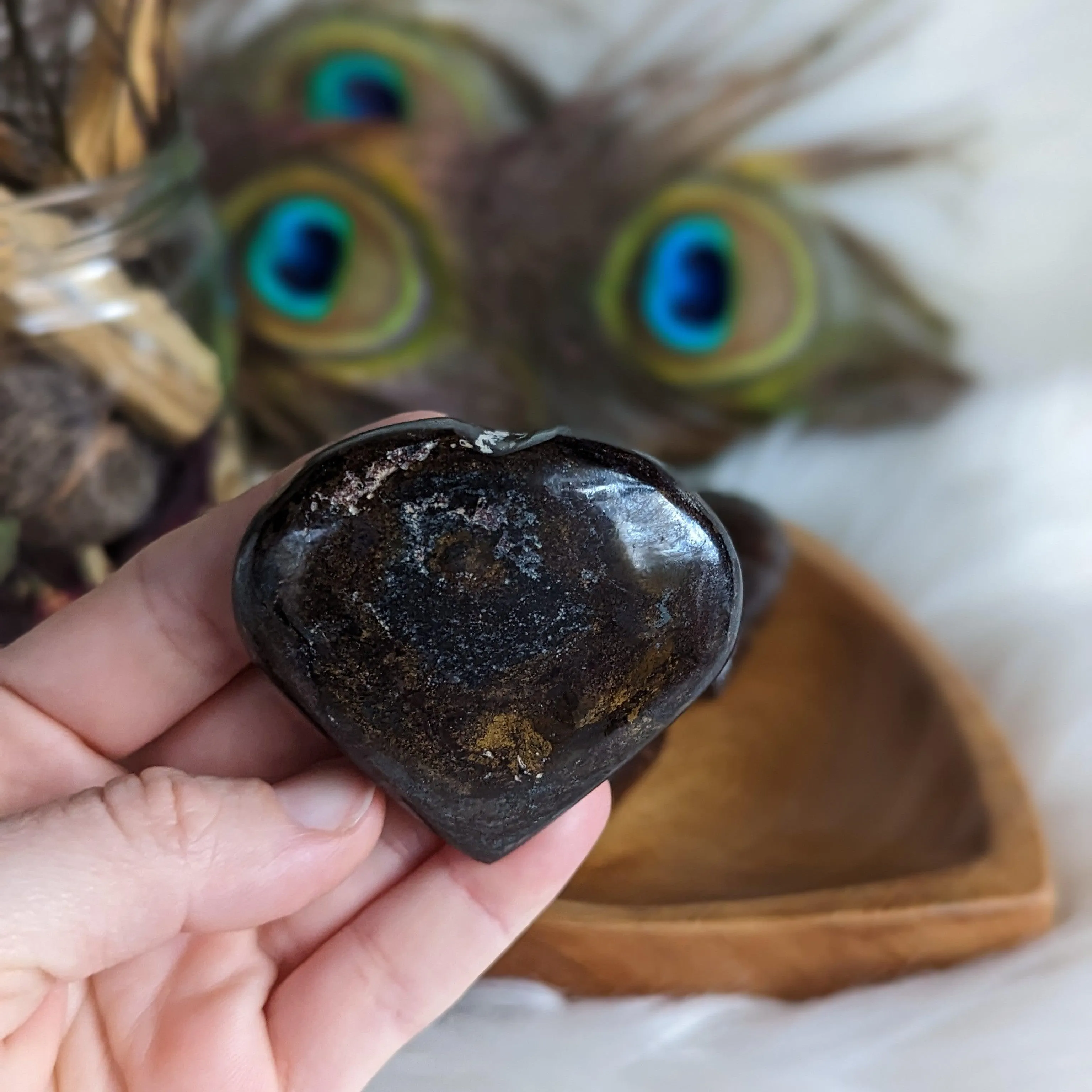 Bronzite Heart Carving ~ Shimmering Earth Energy~ Works on every Chakra