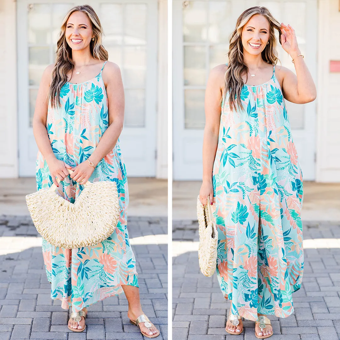 By The Pool Jumpsuit, Aqua