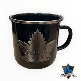 Canada Maple Leaf Camping and Travel Tin Cup.