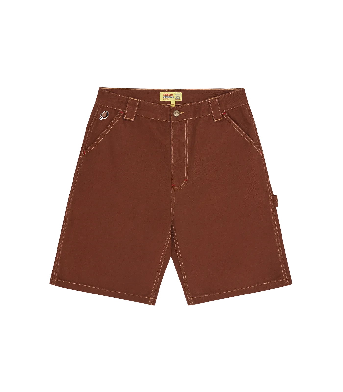 CANVAS CARPENTER SHORTS - BROWN