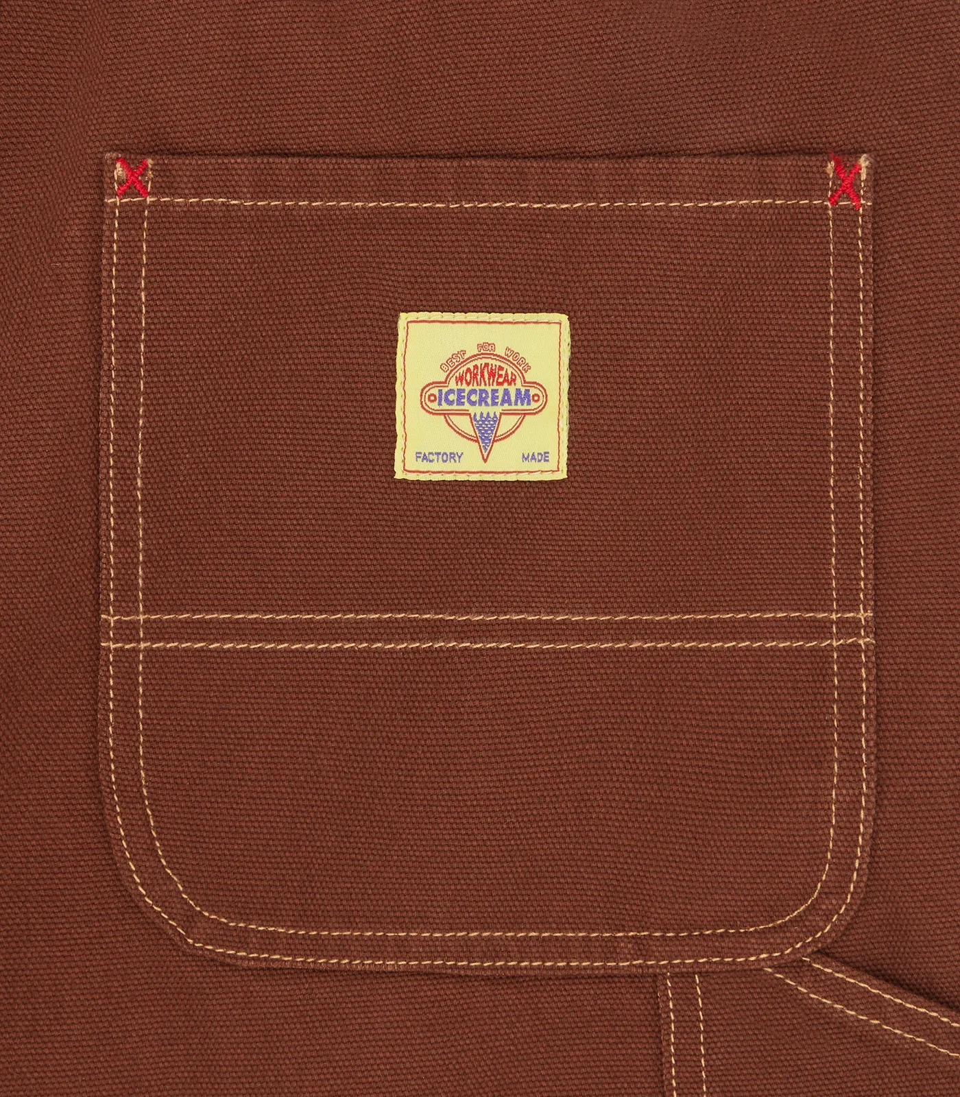 CANVAS CARPENTER SHORTS - BROWN