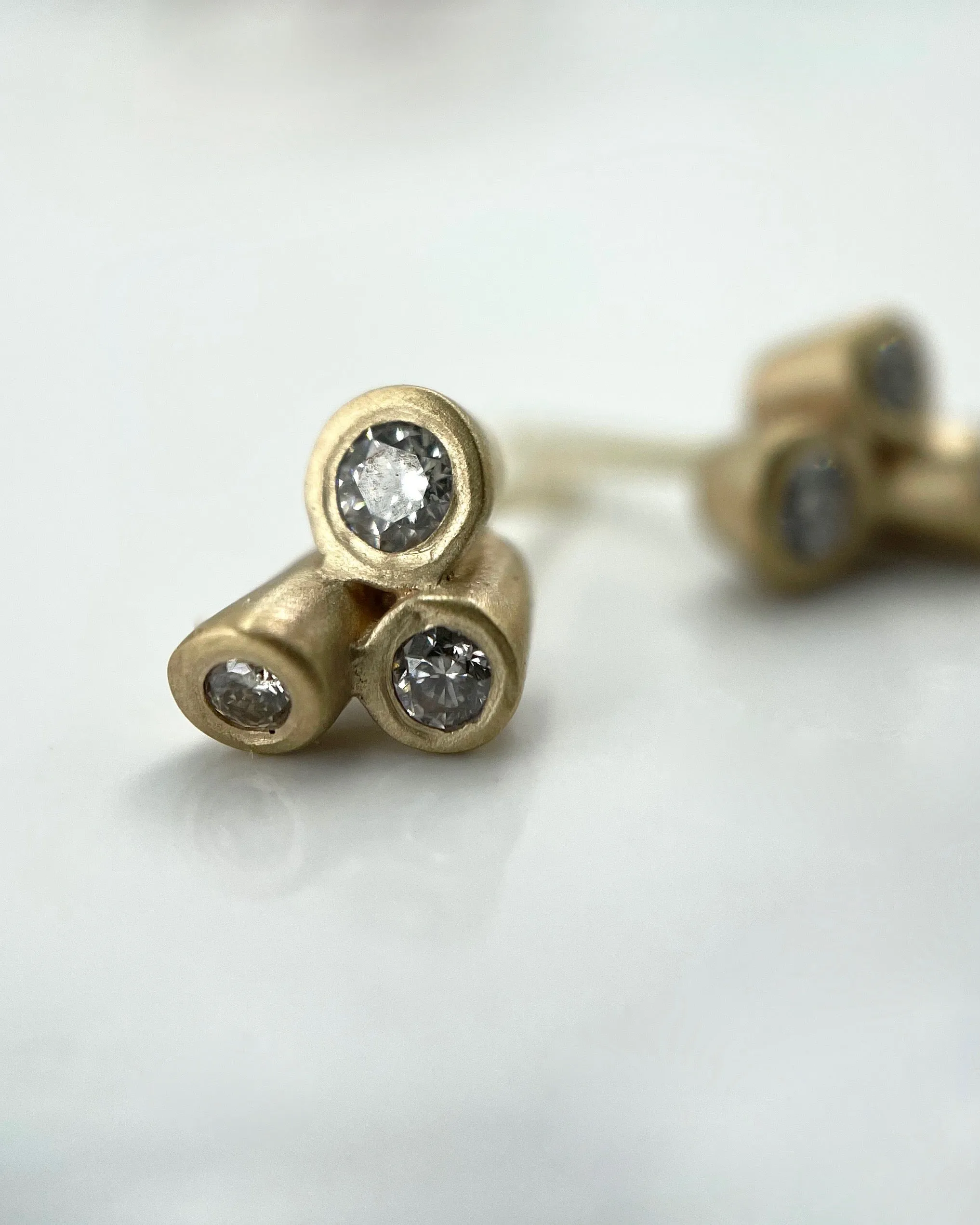 Carla Caruso Topsy Turvy Diamond Studs