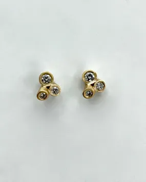 Carla Caruso Topsy Turvy Diamond Studs