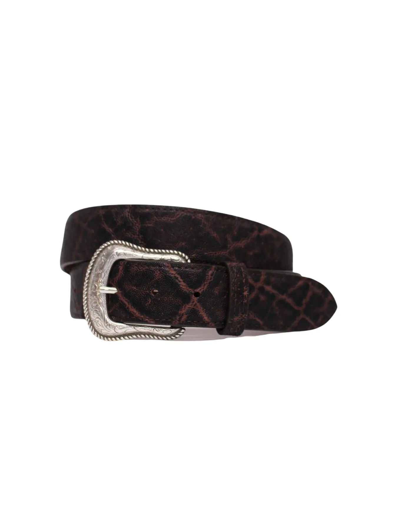 Chacon Mens Vintage Rust Elephant Belt