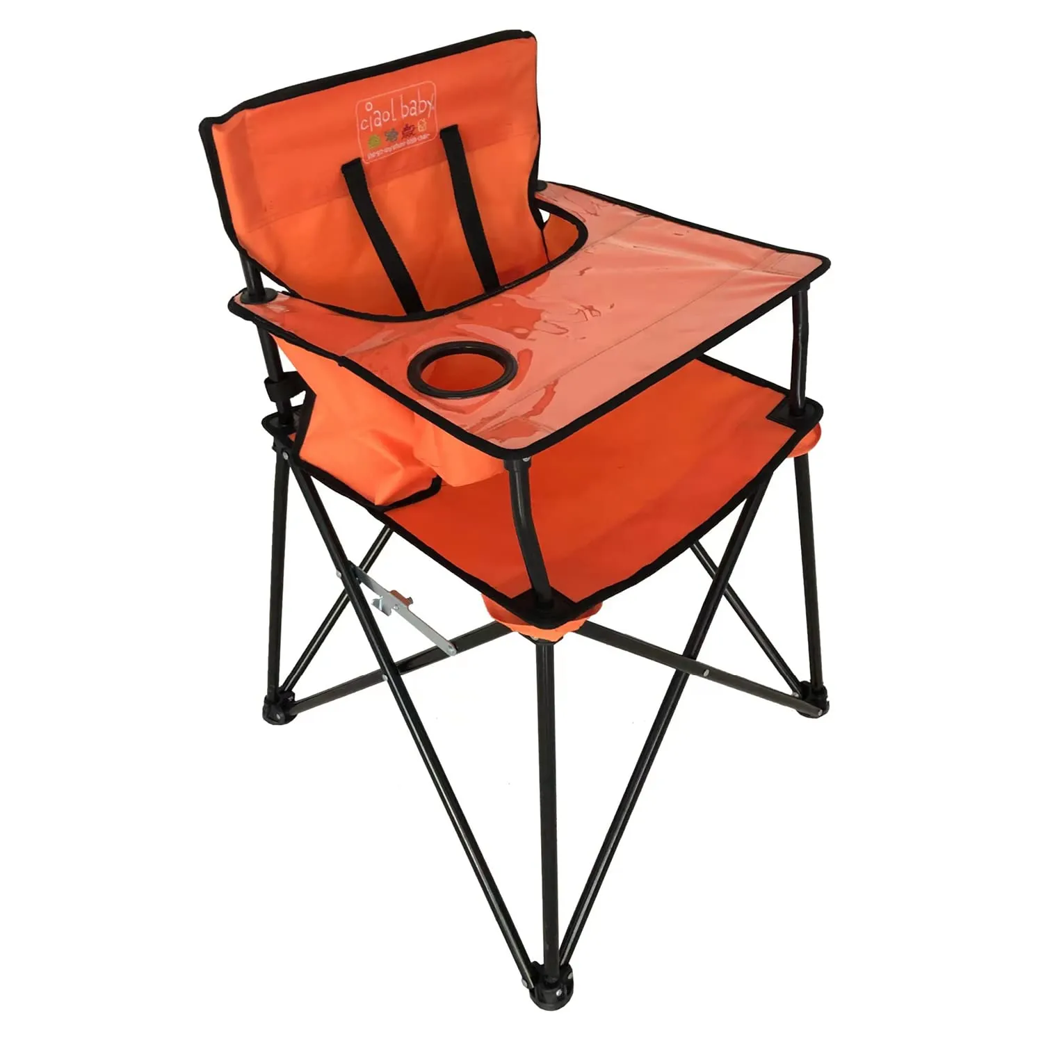 ciao! baby Portable High Chair for Babies and Toddlers, Compact Folding Travel High Chair with Carry Bag for Outdoor Camping, Pi