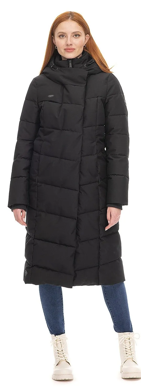 coat Ragwear Pavla Long - 1010/Black - women´s