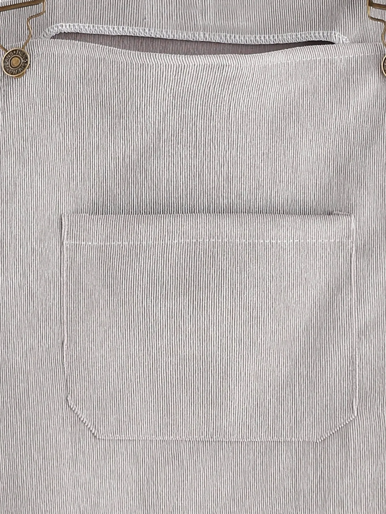 Corduroy Pinafore Dress - Grey