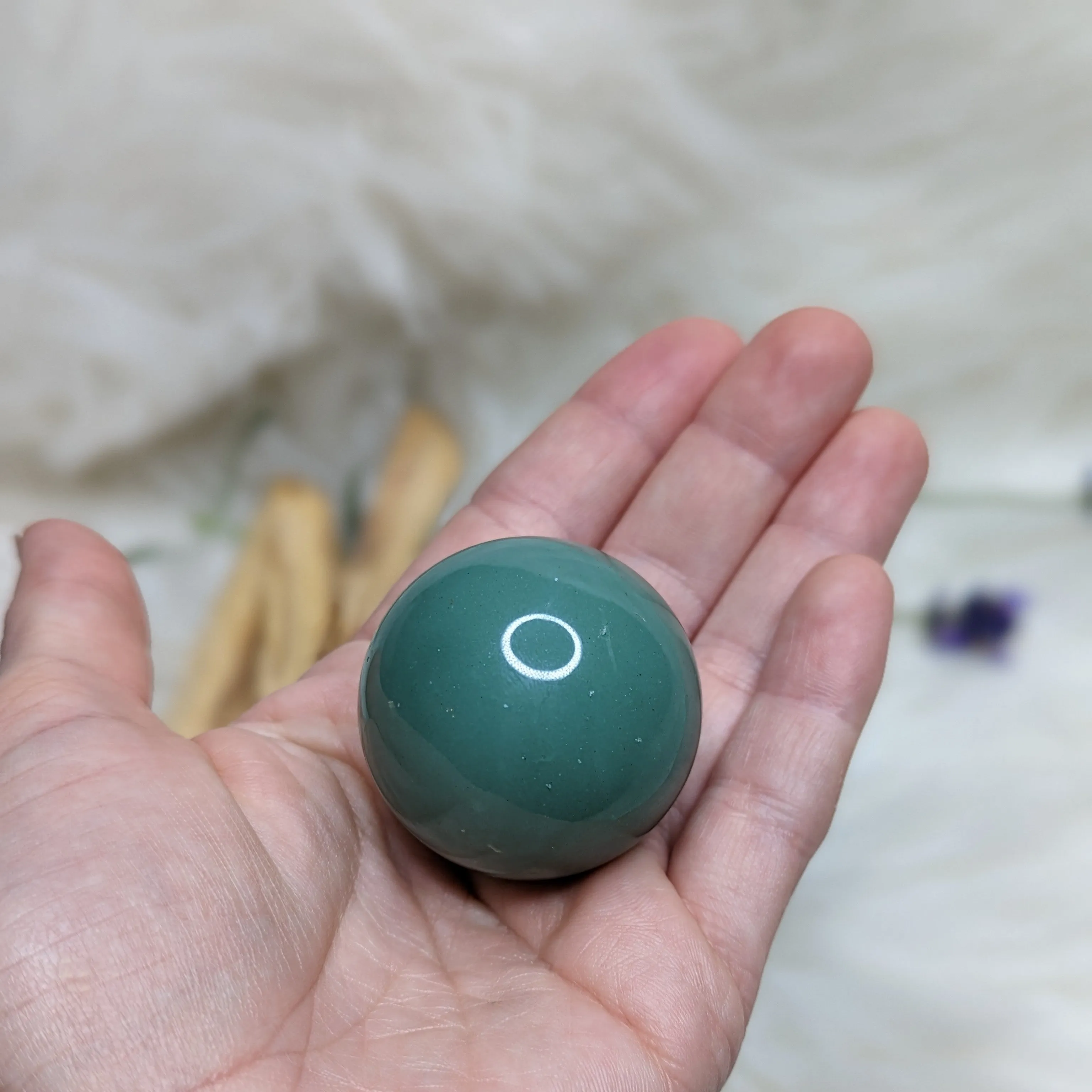 Crystal Set- Selenite Charging Bowl + Green Aventurine Sphere