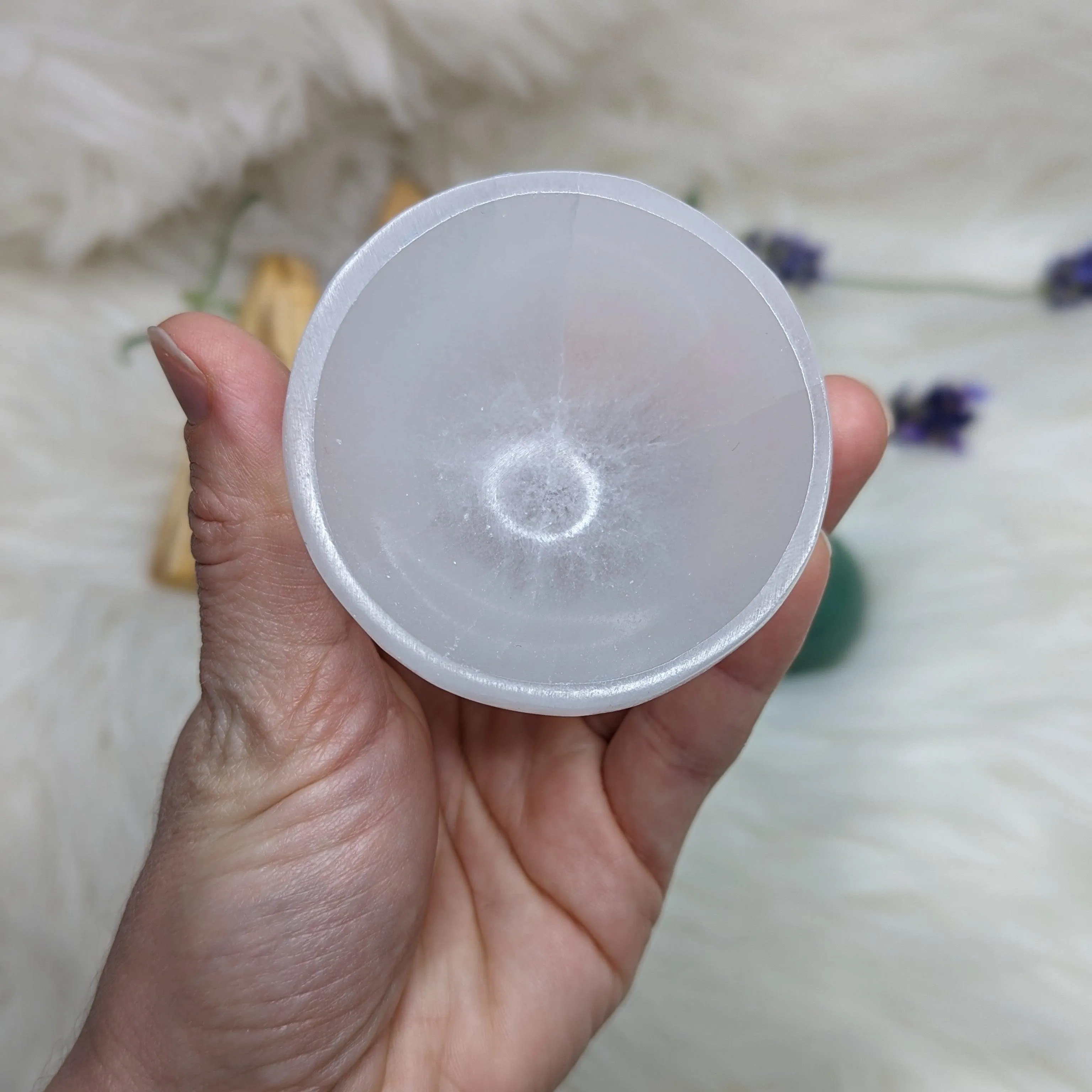 Crystal Set- Selenite Charging Bowl + Green Aventurine Sphere