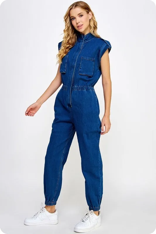 Desiree Denim Jumpsuit