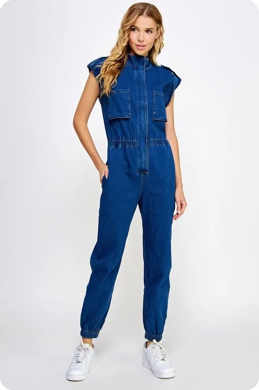 Desiree Denim Jumpsuit