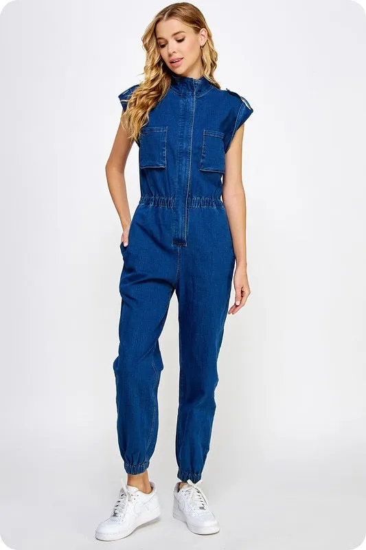 Desiree Denim Jumpsuit