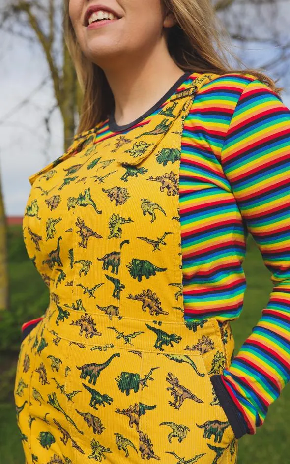 Dinosaur Pinafore dress