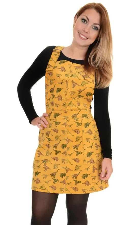 Dinosaur Pinafore dress