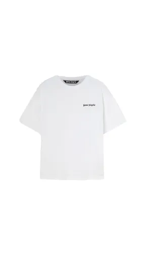 Embroidered Logo Slim T-shirt - White