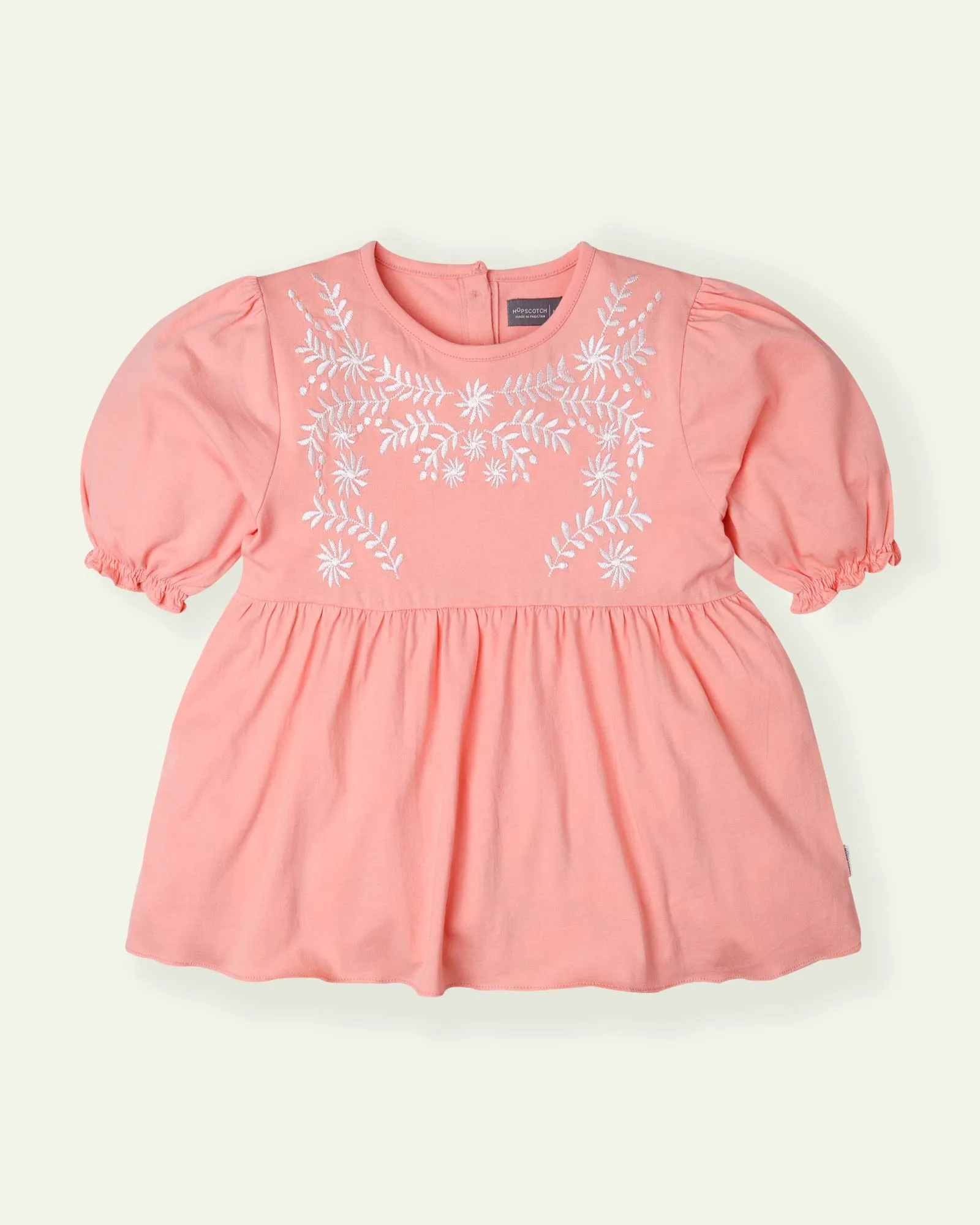 Embroidered Peach Top