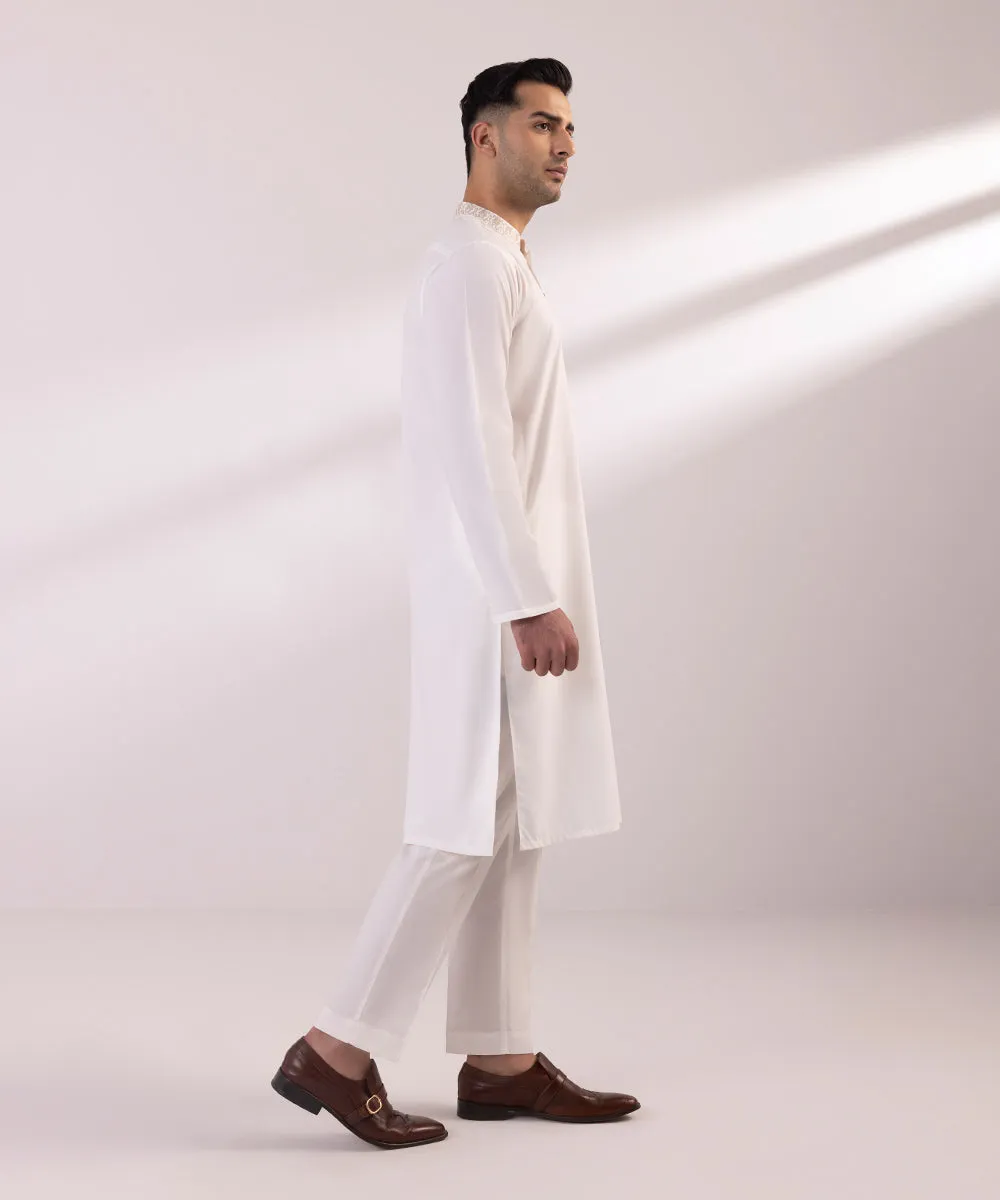 Embroidered Wash & Wear Kurta