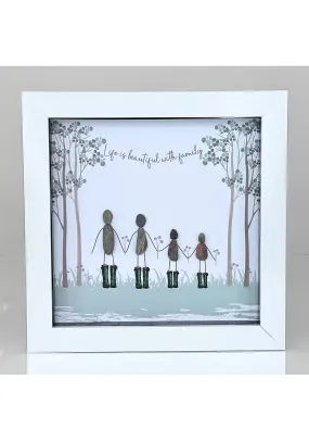 Family Welly Life Pebble Frame