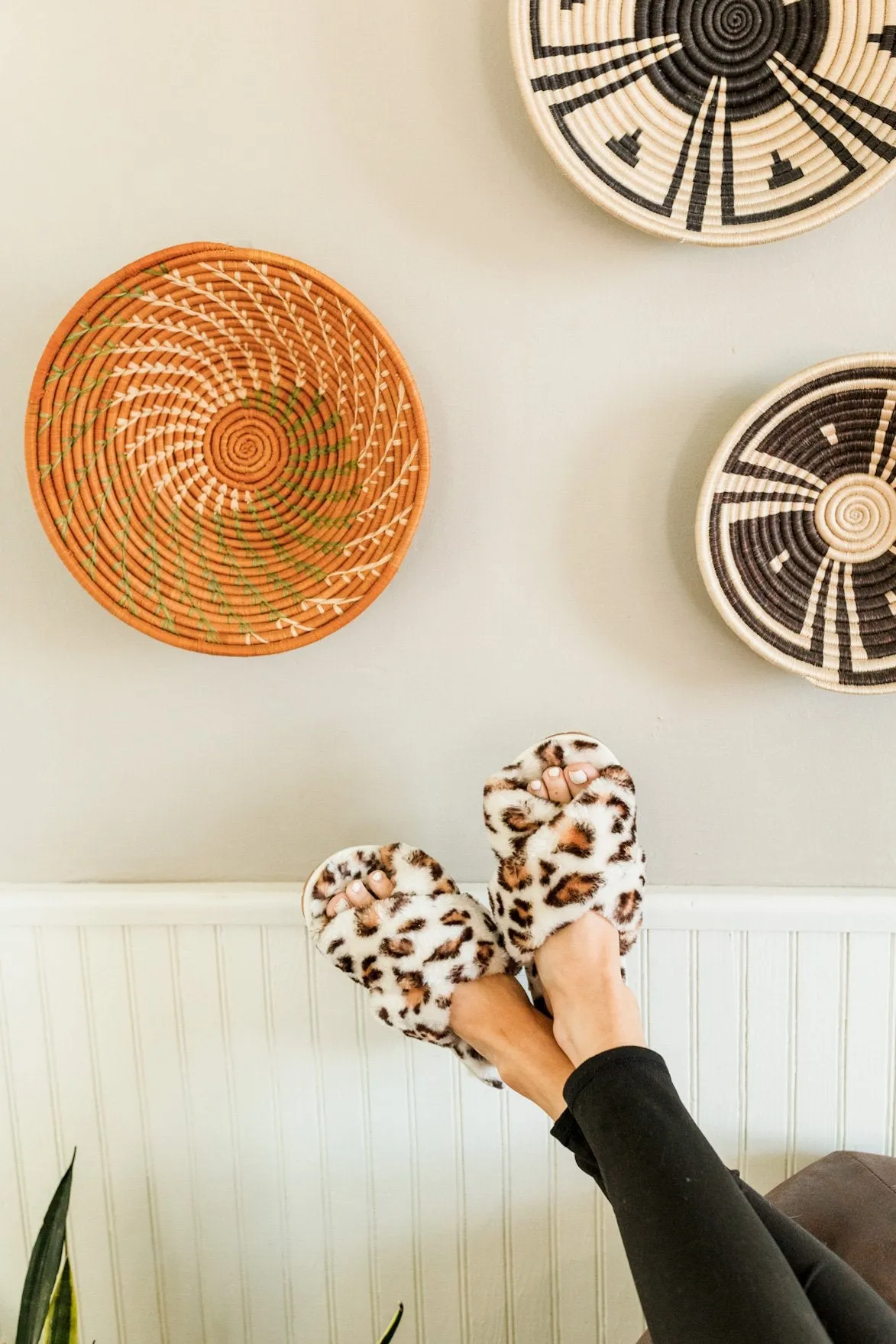 Fiercely Me Slippers- Ivory Leopard