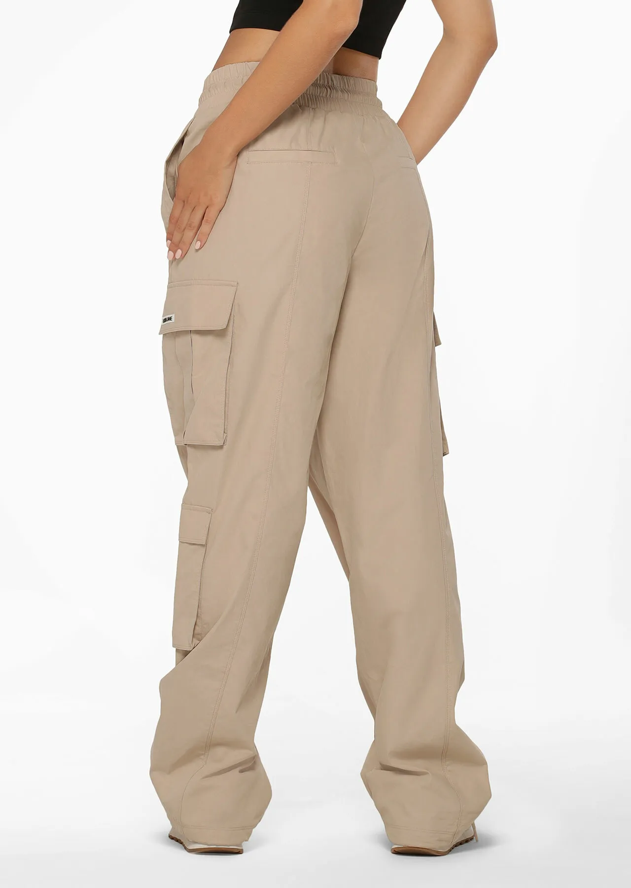 Flashback High Waisted Cargo Pant | Beige | Travel and Lifestyle | Lorna Jane New Zealand