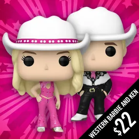 Funko Pop! Movies - Barbie The Movie: Wester Barbie and Western Ken