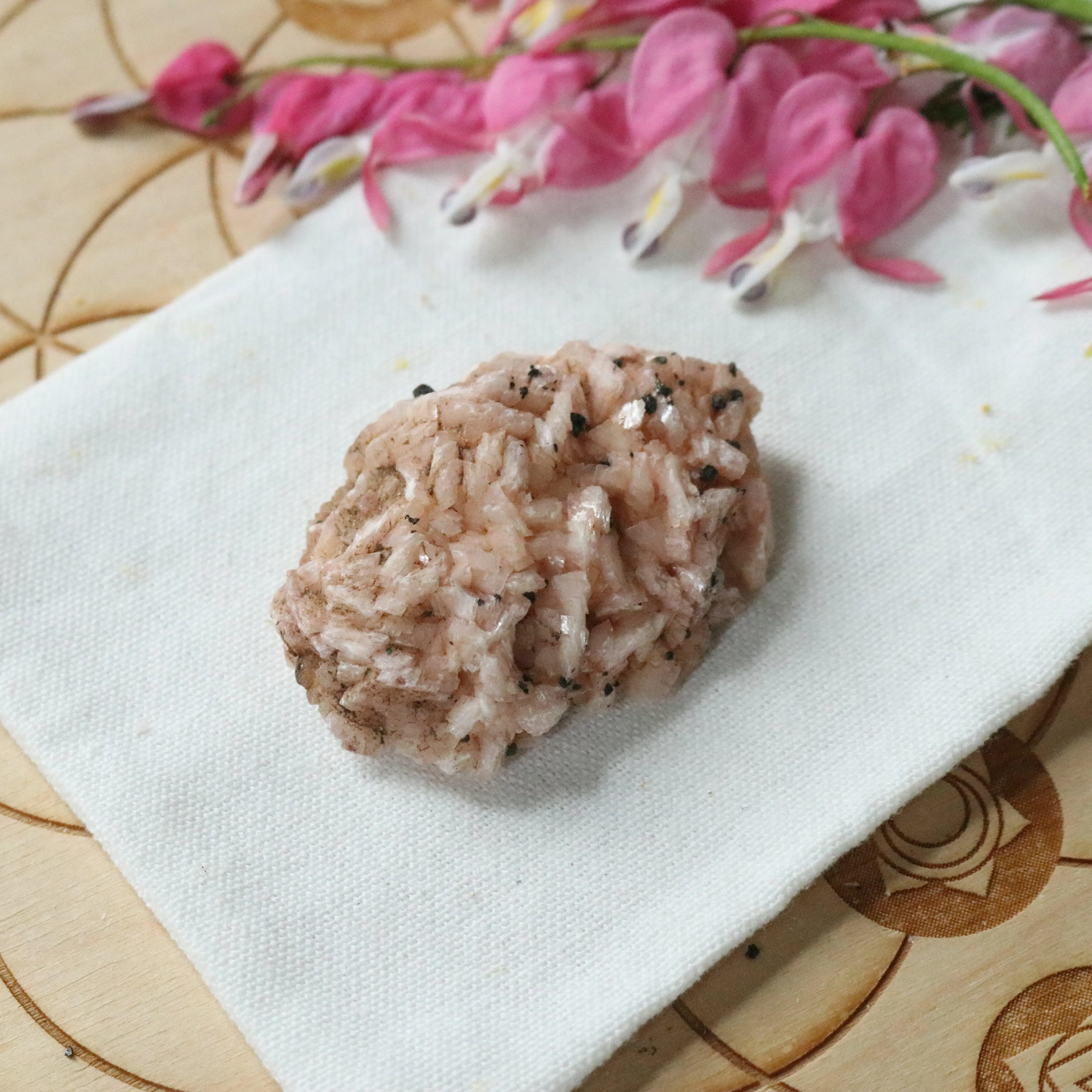 Gemmy and Dazzling Small Soft  Pink Dolomite Specimen with inclusions~ Chakra Balancing Stone