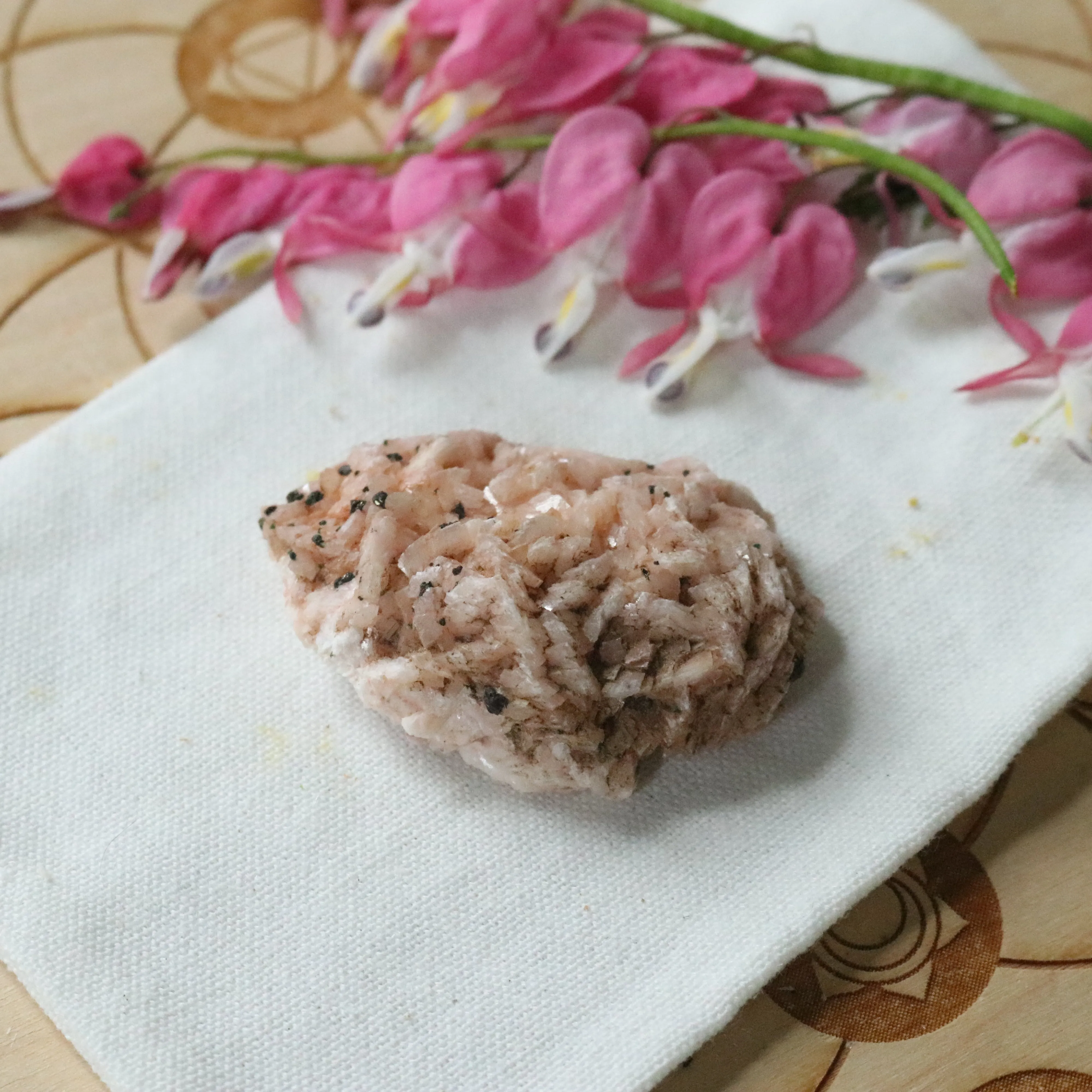 Gemmy and Dazzling Small Soft  Pink Dolomite Specimen with inclusions~ Chakra Balancing Stone