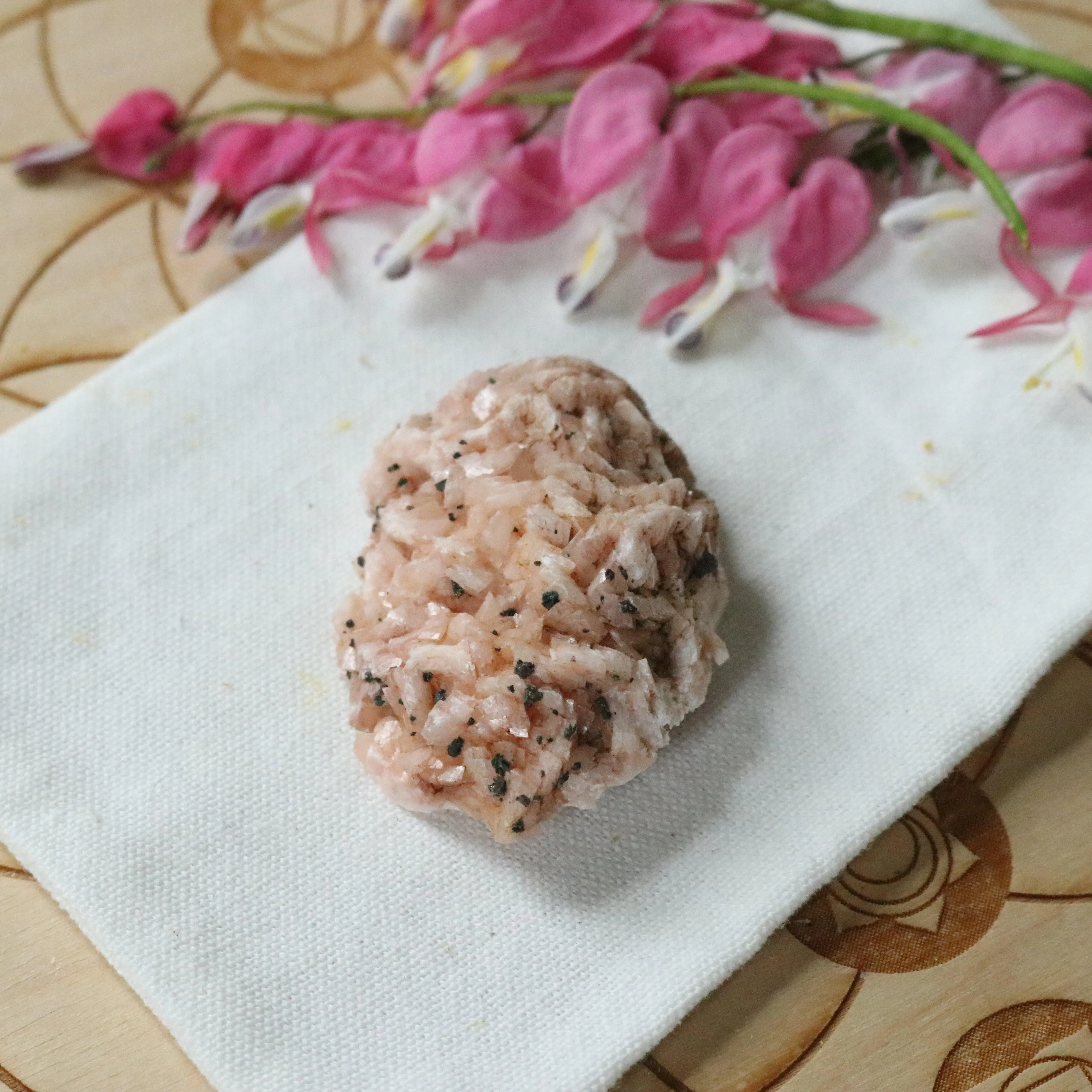 Gemmy and Dazzling Small Soft  Pink Dolomite Specimen with inclusions~ Chakra Balancing Stone