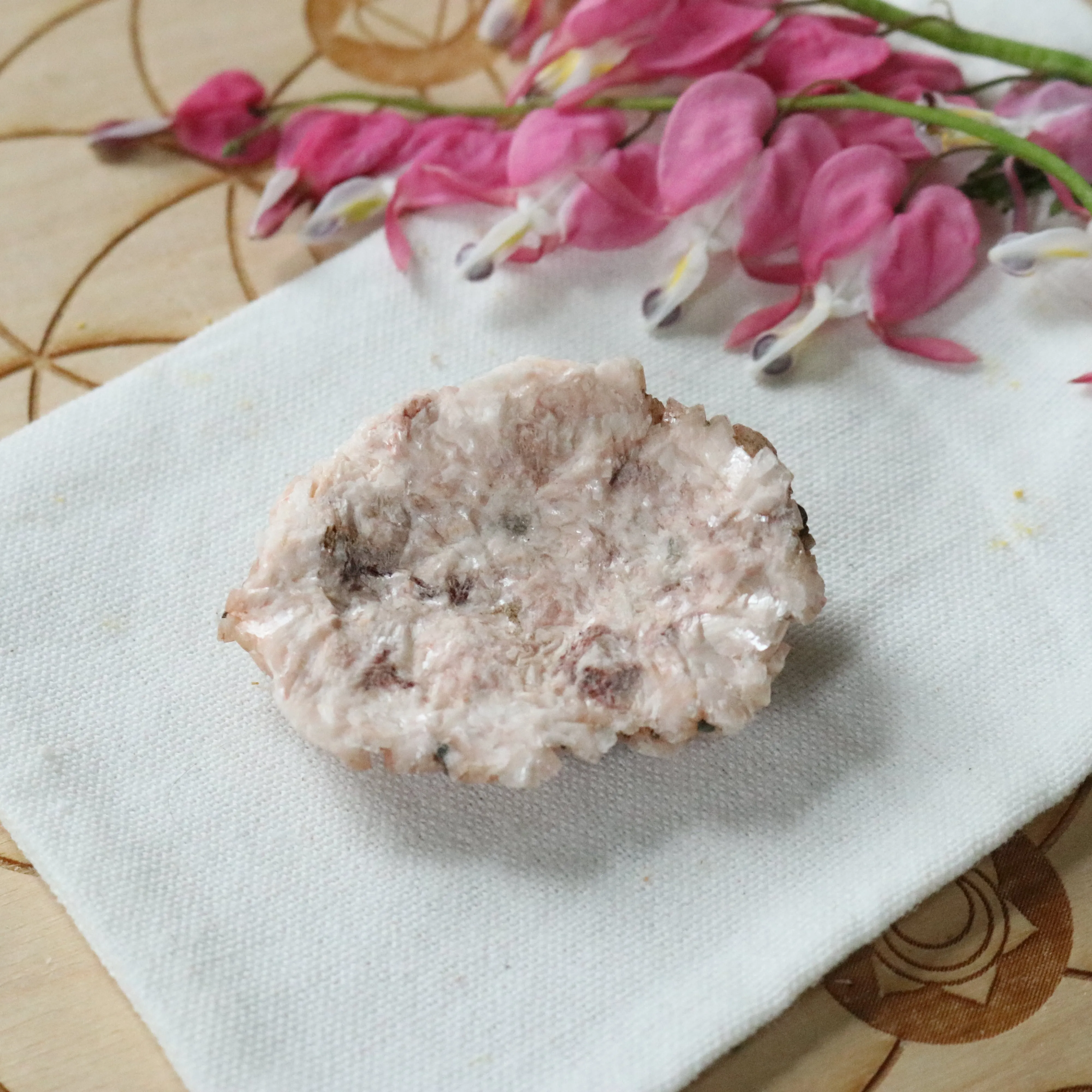 Gemmy and Dazzling Small Soft  Pink Dolomite Specimen with inclusions~ Chakra Balancing Stone