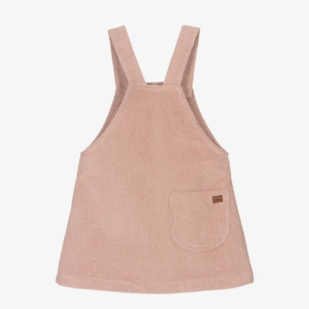 Girls Pink Pinafore Dress