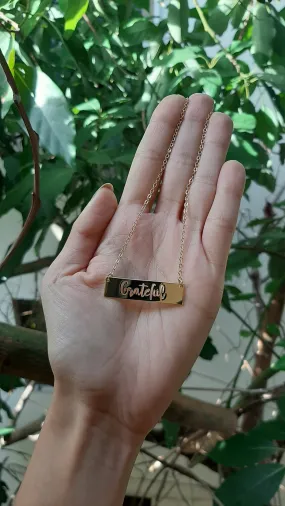 Goldplated name necklace